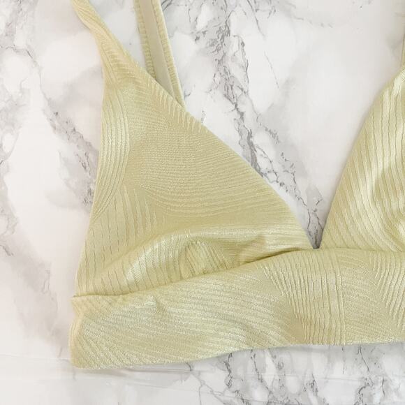 IMSY Claire Triangle Bikini Top Butter Yellow XS - Picture 4 of 6